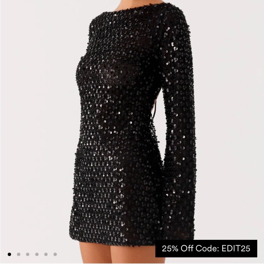 NWT Peppermayo exclusive Edessa sequin open back dress